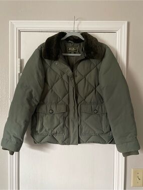 Eddie Bauer Black Down Puffer Jacket